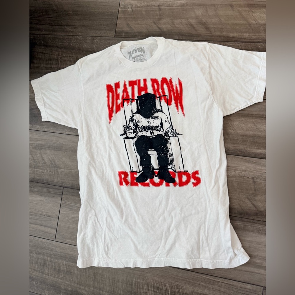 Death Row Records White Graphic Tee men’s size large